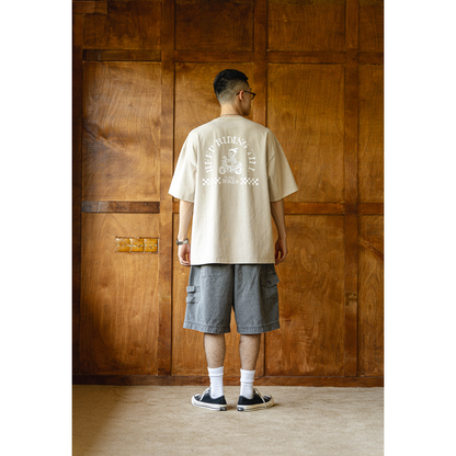 saeflait x backboneseven 石磨仿舊工裝短褲
